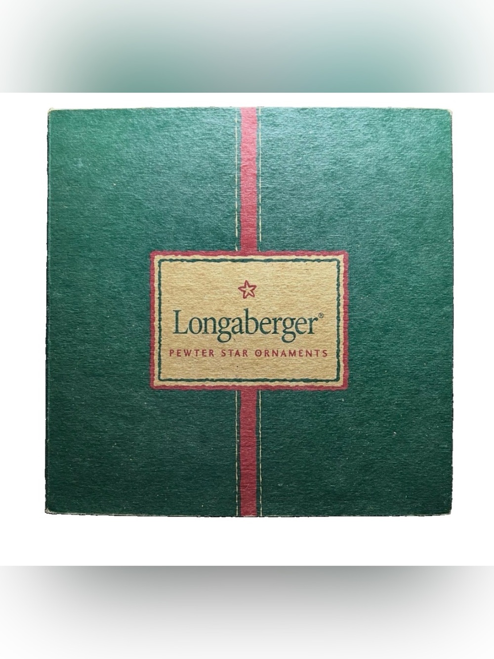 Vtg 2001 Longaberger Pewter Star Ornaments Set of 3